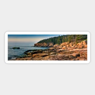 View From Ocean Drive Maine Sticker